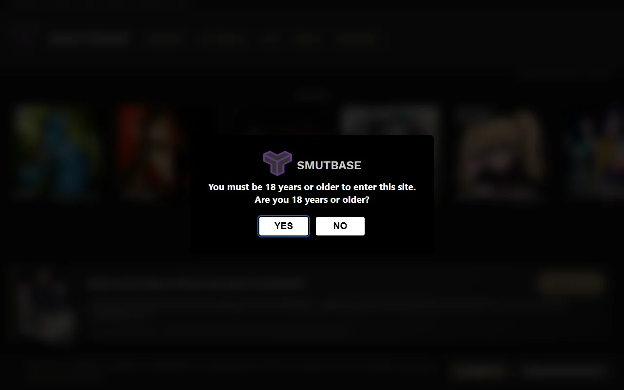 Screenshot of Smutbase